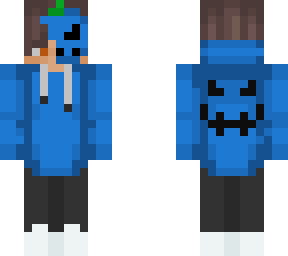 blue pumpkin mask boi