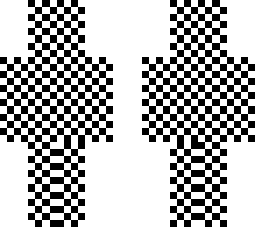 checkered