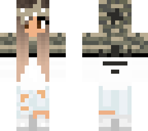 edited snow camo bandana girl