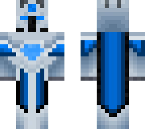 grey blue epic knight