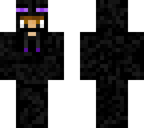 my version of enderman hoodie (brown eyes and hair)