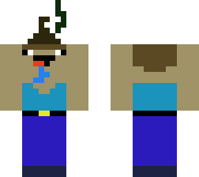 noob is holding something