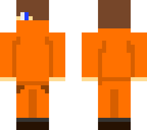 orange boy with mask