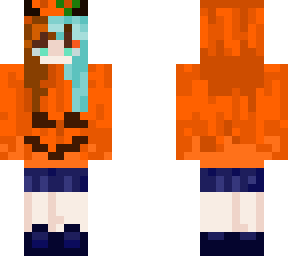 pumpkin girl w/ dual toned hair