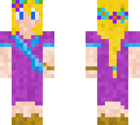 purple and blue dress