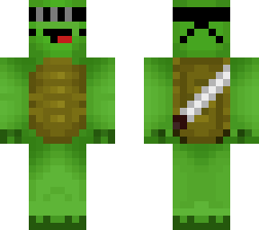 rain ninja turtle, with katana