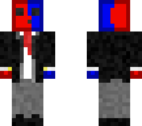 red & blue slime in a suet