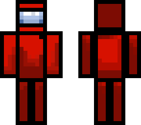 red crewmate (outlined)