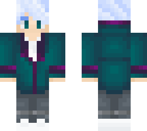 silver hair boy