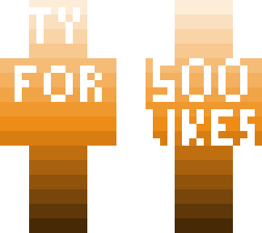 ty for 500 likes!