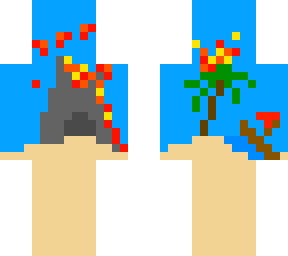 a full volcano scenery