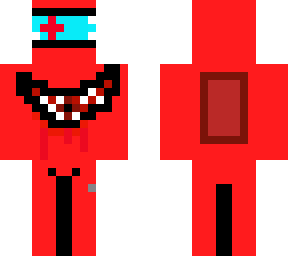 among us red impostor with needle