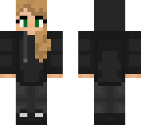 black hoodie girl