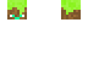 block head: grass block