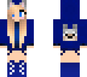 blue wolf girl
