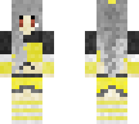 comfy yellow girl grey / silver hair
