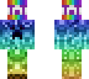 creeper carrying rainbow tnt