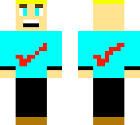 cyan gamer boy