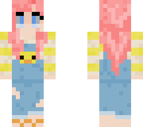 elf girl in duck overalls