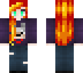 firey hair and puppy sweater ^-^