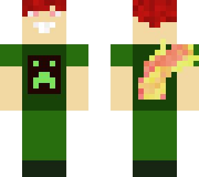 flaming creeper t-shirt