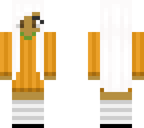 girl with pumpkin dress