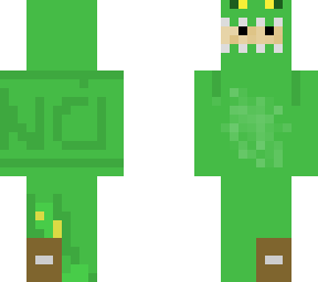 green dragon pajamas with a wooden foot
