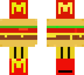 McDonalds burgers and fries | Minecraft Skin
