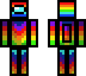 rainbow crewmate (among us).