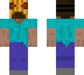 steve pumpkin mask