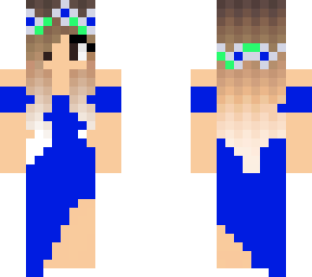vestido semi-lanita azul