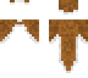 brown & white fur cloak overlay