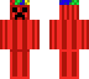 creeper candy basket ( red )