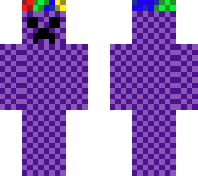 creeper candy basket (purple version)