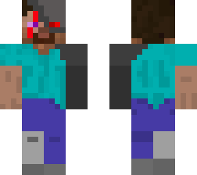 cyborg with viollet eye