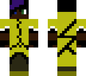 fairytail me with blue and green eyes and purple streak in hair