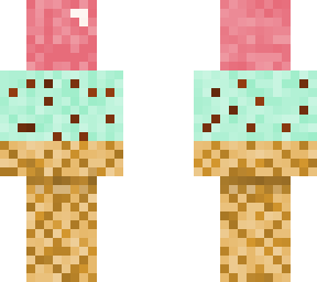 mint icecream cone