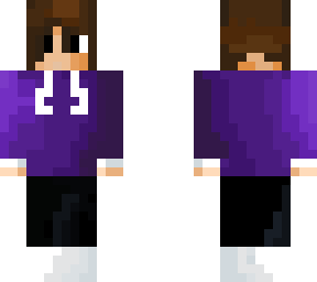 official skin but purp hoodie