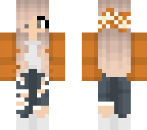 orange fall girl edit