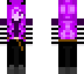 purple goth devil