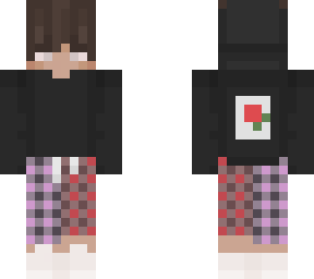 purple red flannel pants
