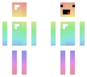 rainbow block head