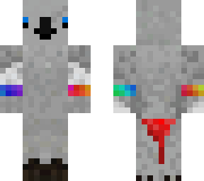 rainbow ring grey parrot