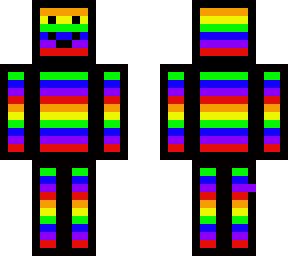 rainbow with cartoony outline