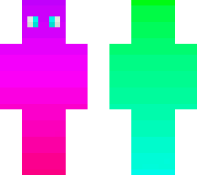 reddish purple with greenish blue gradient creature