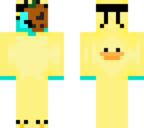 skeppy duck skin with bandana and also pumpkin thing
