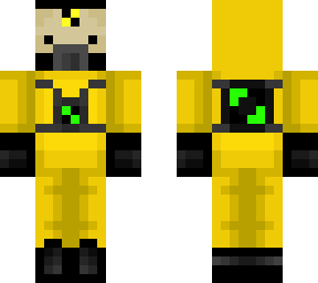 test dummy in hazmat suit