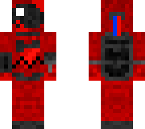 vivi in minecraft among us (with blood, mask, mouth and tongue)