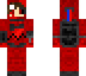 vivi in minecraft among us (with blood, mouth and tongue)