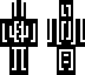 black white